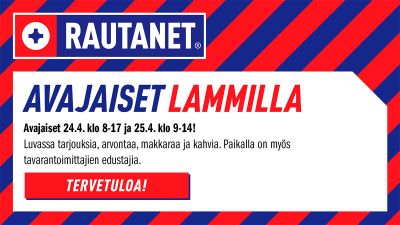 Avajaiset pe 24.4. klo 8-17 ja la 25.4. 9-14!